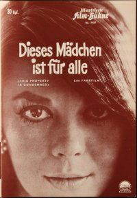 1c427 THIS PROPERTY IS CONDEMNED German program '66 different images of sexy Natalie Wood & Bronson