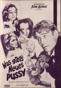 1c444 WHAT'S NEW PUSSYCAT German program '65 different images of Peter Sellers, Ursula Andress!