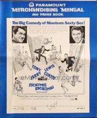 1c495 BOEING BOEING pressbook '65 Tony Curtis & Jerry Lewis, the big comedy of nineteen sexty-sex!