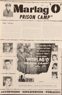 1c499 BREAK TO FREEDOM pressbook '55 World War II prison escape!