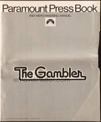 1c607 GAMBLER pressbook '74 James Caan is a degenerate gambler who owes the mob $44,000!