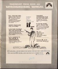 1c659 IF pressbook '69 introducing Malcolm McDowell, Christine Noonan, directed by Lindsay Anderson