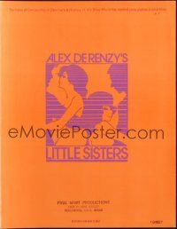 1c706 LITTLE SISTERS pressbook '72 Alex de Renzy directed, Clair Dia, Dale Meador, sexy artwork!