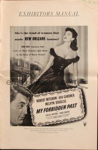 1c773 MY FORBIDDEN PAST pressbook '51 Ava Gardner is the kind of girl that made New Orleans famous!