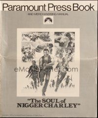 1c854 SOUL OF NIGGER CHARLEY pressbook '73 Fred Williamson has his soul brothers this time!