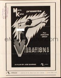 1c916 VIBRATIONS pressbook '68 filled with sexy nude images, directed by Joe Sarno!