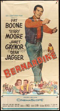 1d509 BERNARDINE 3sh '57 art of America's new boyfriend Pat Boone is on the screen!