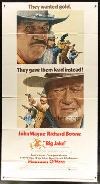 1d514 BIG JAKE 3sh '71 Richard Boone wanted gold but John Wayne gave him lead instead!