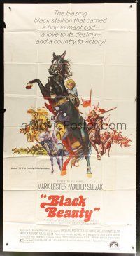1d516 BLACK BEAUTY 3sh '71 artwork of Mark Lester riding most classic horse!