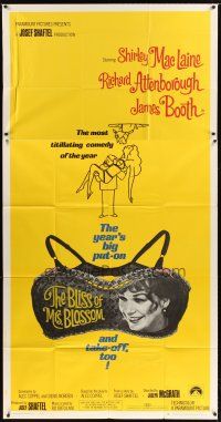 1d519 BLISS OF MRS. BLOSSOM 3sh '68 Shirley MacLaine, Richard Attenborough, wacky bra design!