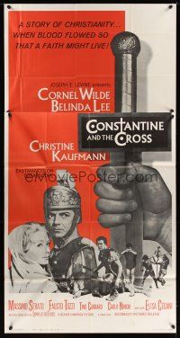 1d558 CONSTANTINE & THE CROSS 3sh '62 Costantino il grande, Cornel Wilde, Belinda Lee