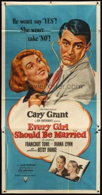 1d602 EVERY GIRL SHOULD BE MARRIED 3sh '48 hapless doctor Cary Grant, Diana Lynn, Betsy Drake!