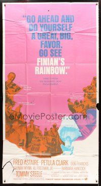 1d607 FINIAN'S RAINBOW 3sh '68 Fred Astaire, Petula Clark, directed by Francis Ford Coppola!