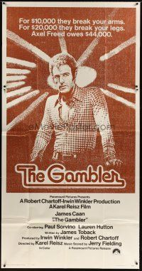 1d622 GAMBLER int'l 3sh '74 James Caan is a degenerate gambler who owes the mob $44,000!
