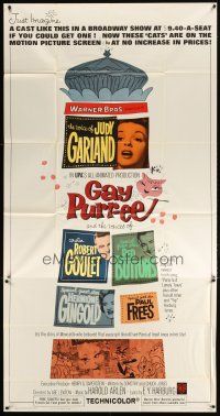 1d624 GAY PURR-EE 3sh '62 Judy Garland, Robert Goulet, Red Buttons, cartoon cats!