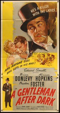 1d625 GENTLEMAN AFTER DARK 3sh '42 Brian Donlevy is a killer with the ladies, sexy Miriam Hopkins!