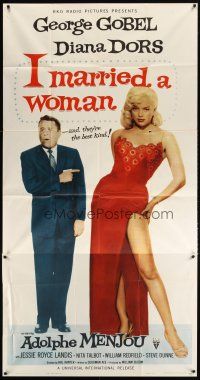 1d685 I MARRIED A WOMAN 3sh '58 full-length image of sexiest Diana Dors & George Gobel!