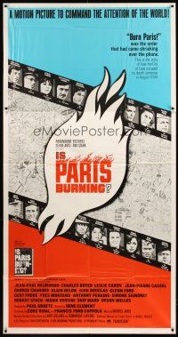 1d699 IS PARIS BURNING 3sh '66 Rene Clement's Paris brule-t-il, World War II all-star cast!