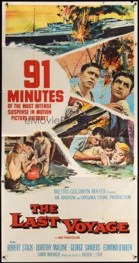 1d723 LAST VOYAGE int'l 3sh '60 91 minutes of the most intense suspense in motion picture history!