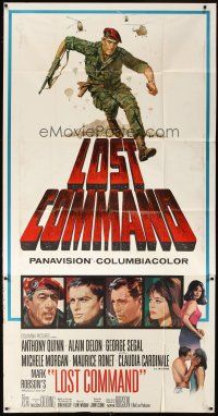 1d741 LOST COMMAND 3sh '66 Howard Terpning art of commando Anthony Quinn in Algeria!