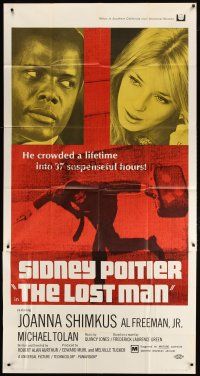 1d744 LOST MAN 3sh '69 Sidney Poitier crowded a lifetime into 37 suspensful hours!