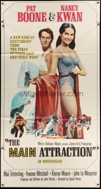 1d753 MAIN ATTRACTION 3sh '62 different full-length image of Pat Boone & sexy Nancy Kwan!