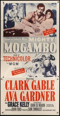 1d779 MOGAMBO 3sh R60s Clark Gable, Grace Kelly & Ava Gardner in Africa, directed by John Ford!