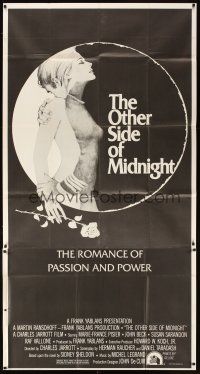 1d816 OTHER SIDE OF MIDNIGHT int'l 3sh '77 Sidney Sheldon, Marie-France Pisier, cool sexy art!