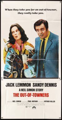 1d819 OUT-OF-TOWNERS 3sh '70 Jack Lemmon, Sandy Dennis, written by Neil Simon!