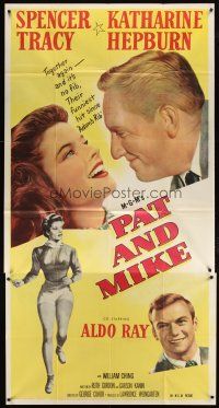 1d826 PAT & MIKE 3sh '52 Katharine Hepburn full-length & close up with Spencer Tracy, Aldo Ray!