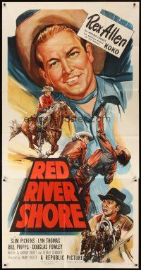 1d850 RED RIVER SHORE 3sh '53 cool full-length artwork of cowboy Rex Allen!