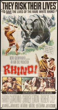 1d856 RHINO 3sh '64 Robert Culp & Shirley Eaton risk their lives in Africa to save it!