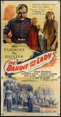 1d894 SOLDIER & THE LADY 3sh R45 Anton Walbrook as Michael Strogoff, The Bandit & the Lady!