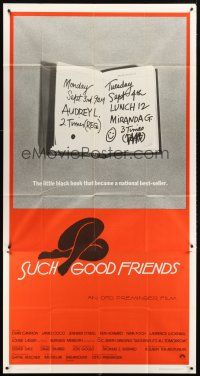 1d914 SUCH GOOD FRIENDS int'l 3sh '72 Otto Preminger, image of little black book, Saul Bass art!