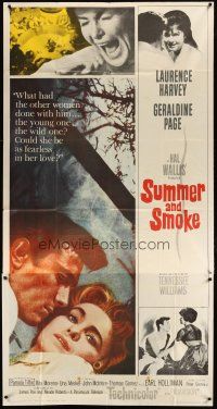 1d915 SUMMER & SMOKE 3sh '61 close up of Laurence Harvey & Geraldine Page, by Tennessee Williams!