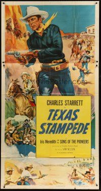 1d923 CHARLES STARRETT stock 3sh '52 art of Charles Starrett by Glenn Cravath, Texas Stampede