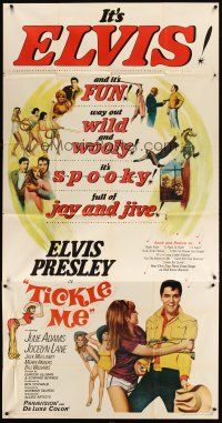 1d933 TICKLE ME 3sh '65 great images of Elvis Presley with sexy Julie Adams!