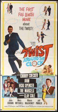 1d949 TWIST AROUND THE CLOCK 3sh '62 Chubby Checker in the first full-length Twist movie!