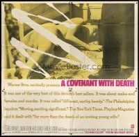1d160 COVENANT WITH DEATH 6sh '67 the line between lust, love and murder is as fragile as her neck