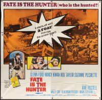 1d171 FATE IS THE HUNTER 6sh '64 Glenn Ford, Rod Taylor & Suzanne Pleshette have a date with fate!
