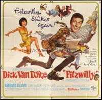 1d172 FITZWILLY 6sh '68 great comic art of Dick Van Dyke & sexy Barbara Feldon!