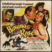 1d184 HAVANA ROSE 6sh '51 sexy Cuban Estelita Rodriguez, Bill Williams, Florence Bates!