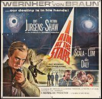 1d187 I AIM AT THE STARS 6sh '60 Curt Jurgens as Wernher Von Braun, our destiny is in his hands!