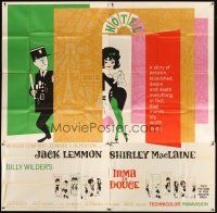 1d192 IRMA LA DOUCE 6sh '63 Billy Wilder, great art of Shirley MacLaine & Jack Lemmon!