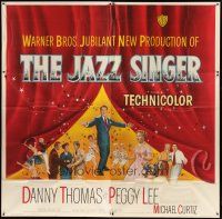 1d194 JAZZ SINGER 6sh '53 Danny Thomas, Peggy Lee, based on classic Samson Raphaelson play!