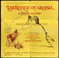 1d200 LAWRENCE OF ARABIA 6sh R70 David Lean classic starring Peter O'Toole, cool artwork!