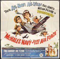 1d214 McHALE'S NAVY JOINS THE AIR FORCE 6sh '65 great art of Tim Conway in wacky flying ship!