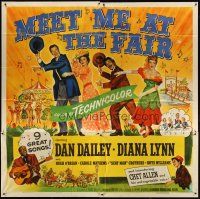 1d215 MEET ME AT THE FAIR 6sh '53 Dan Dailey, Diana Lynn, Scatman Crothers, musical art!