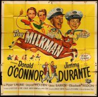 1d216 MILKMAN 6sh '50 wacky art of Donald O'Connor & Jimmy Durante + sexy Piper Laurie!