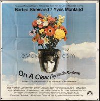1d227 ON A CLEAR DAY YOU CAN SEE FOREVER 6sh '70 cool image of Barbra Streisand in flower pot!